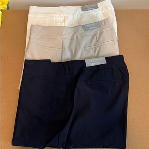 Chico's So-Slimming Trio Short Set - Midnight Blue, Soft Beige, Classic White